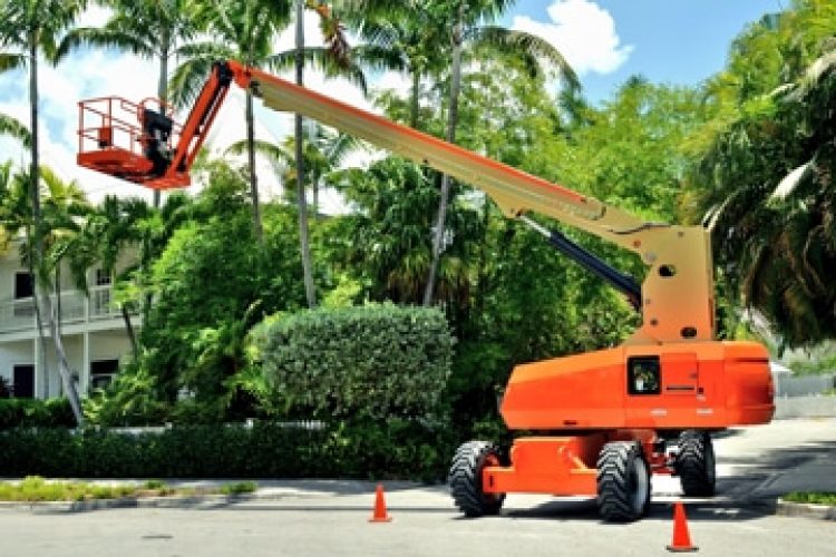 Cherry picker — Tree cutting in Southern Highlands, NSW